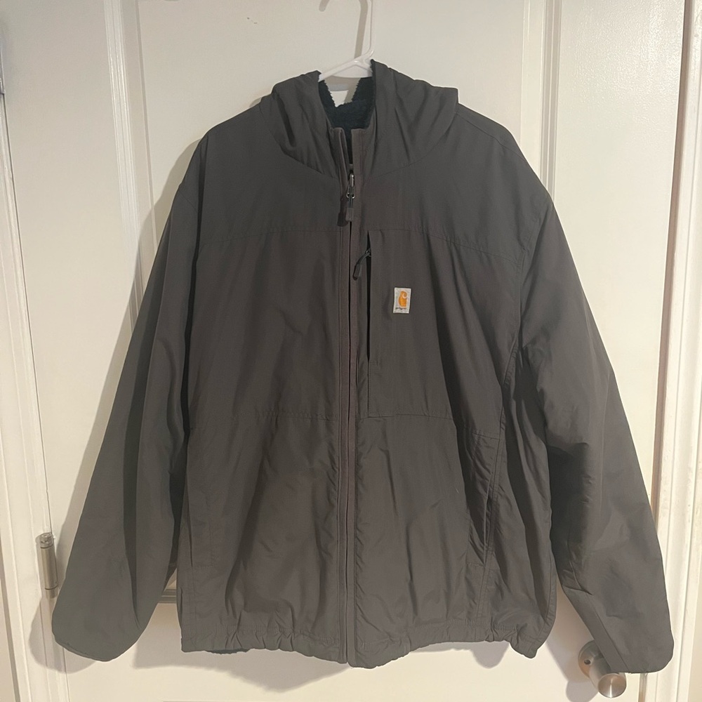 Carhartt Men's Gray Sierra Jacket - Sherpa lined